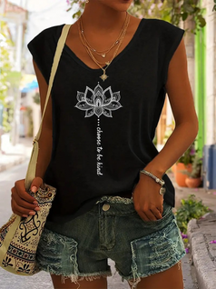 Zwart shirt V-hals black