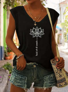 Zwart shirt V-hals black