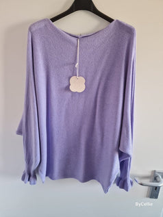 Trui met vlindermouwen in div.kleuren