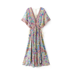 Boho bloemenprint Maxi Dresses