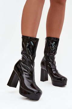 Laarsjes met hoge hak model 219264 Step in style