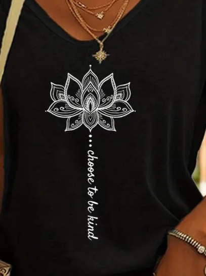 Zwart shirt V-hals black