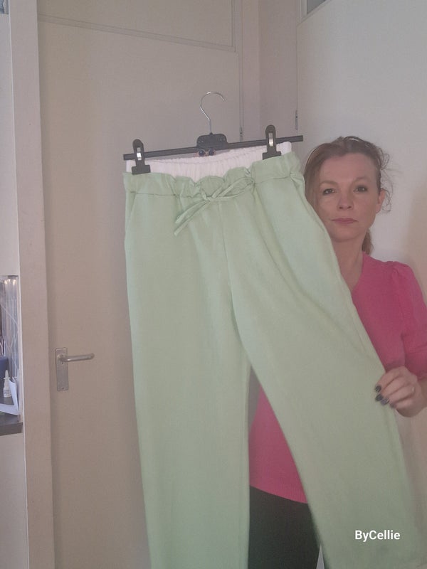 Zomere broek met dubbele band