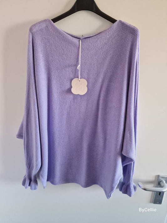 Trui met vlindermouwen in div.kleuren