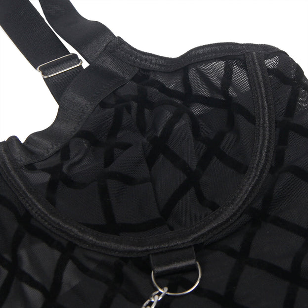 Black Mesh Bodysuit (XS t/m 6XL)