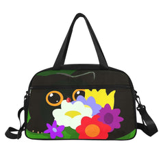 Katten/ bloemen weekendtas