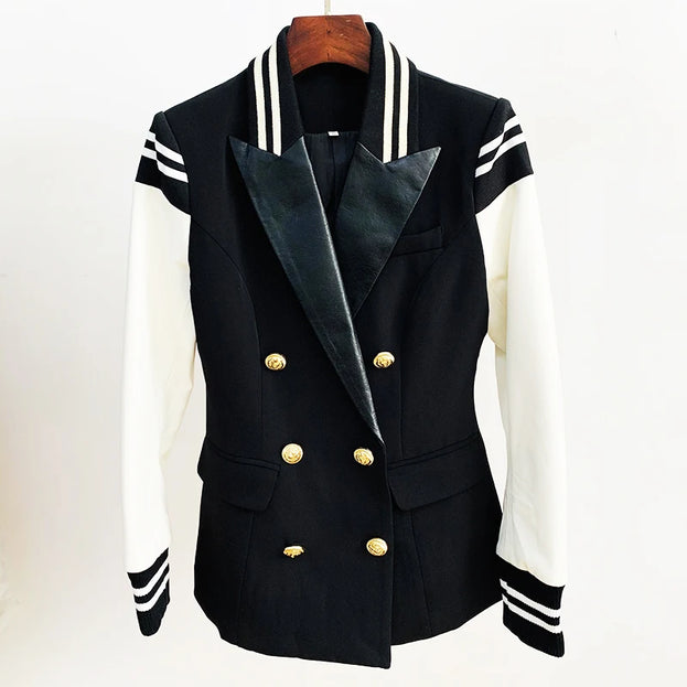HIGH STREET Classic Damesjas  Lion Buttons Double