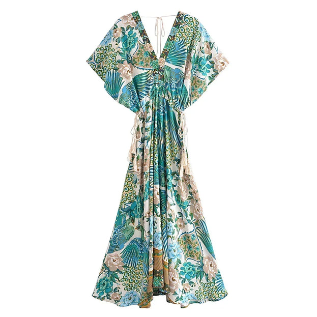 Boho dames Floral Print jurk