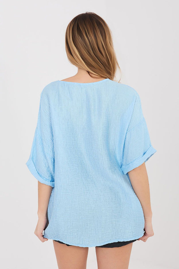  Overhemd met korte mouwen model 225509 Italy Moda 