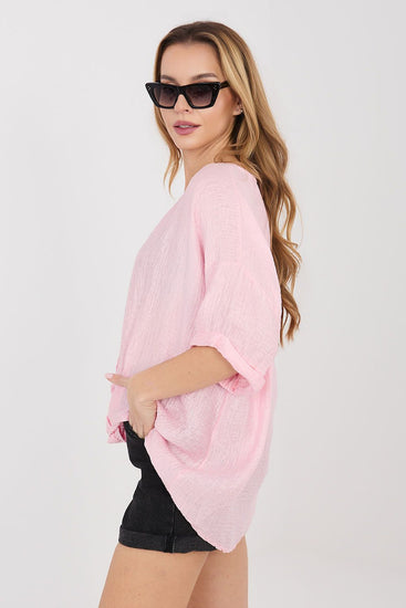  Overhemd met korte mouwen model 225510 Italy Moda 