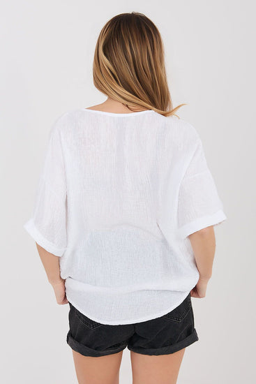  Overhemd met korte mouwen model 225512 Italy Moda 